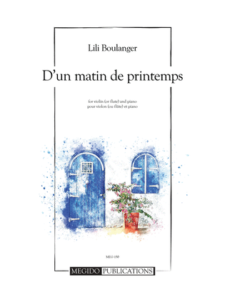 Book cover for D'un matin de printemps for Violin (or Flute) and Piano