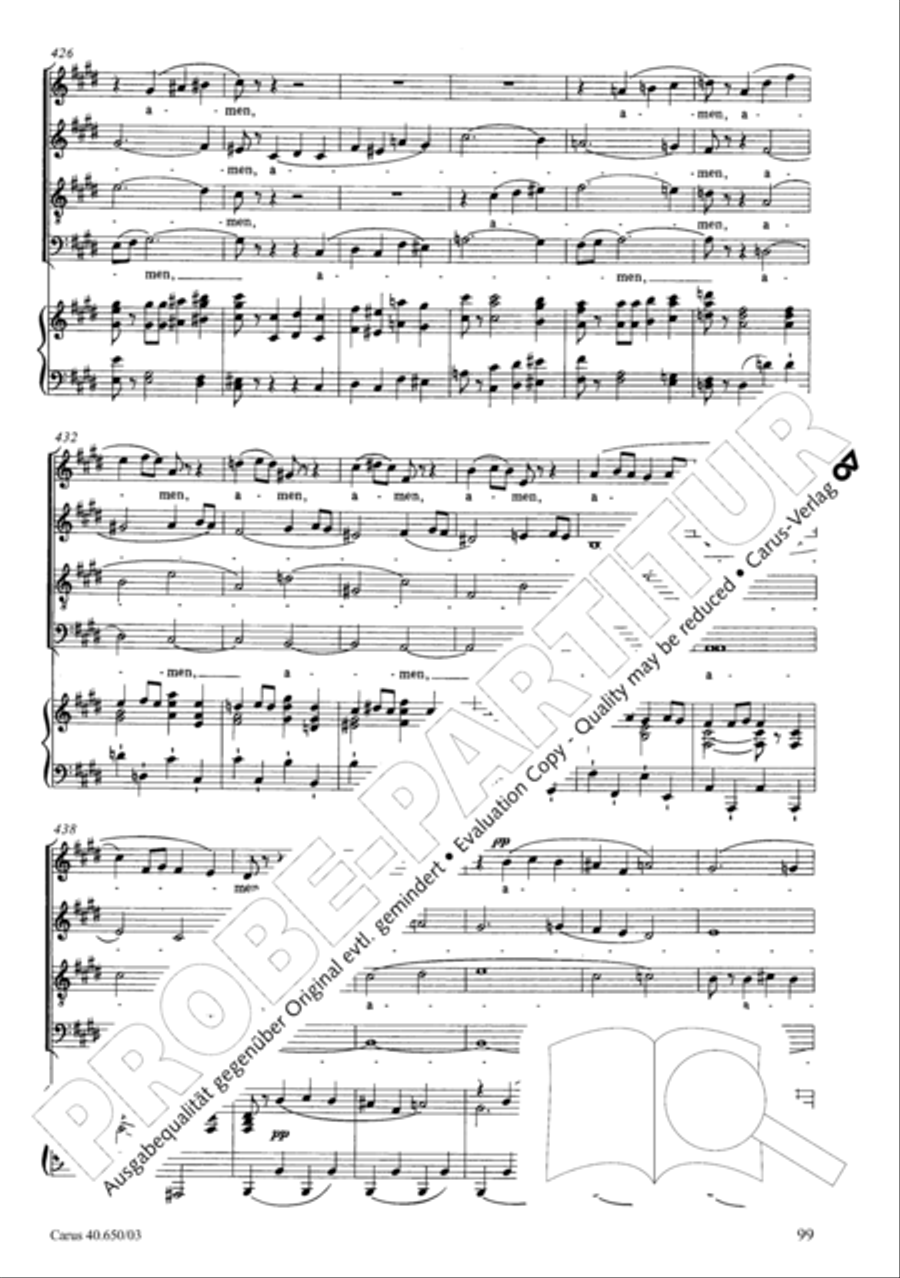 Petite Messe solennelle 4-Part scores gallery preview page 102