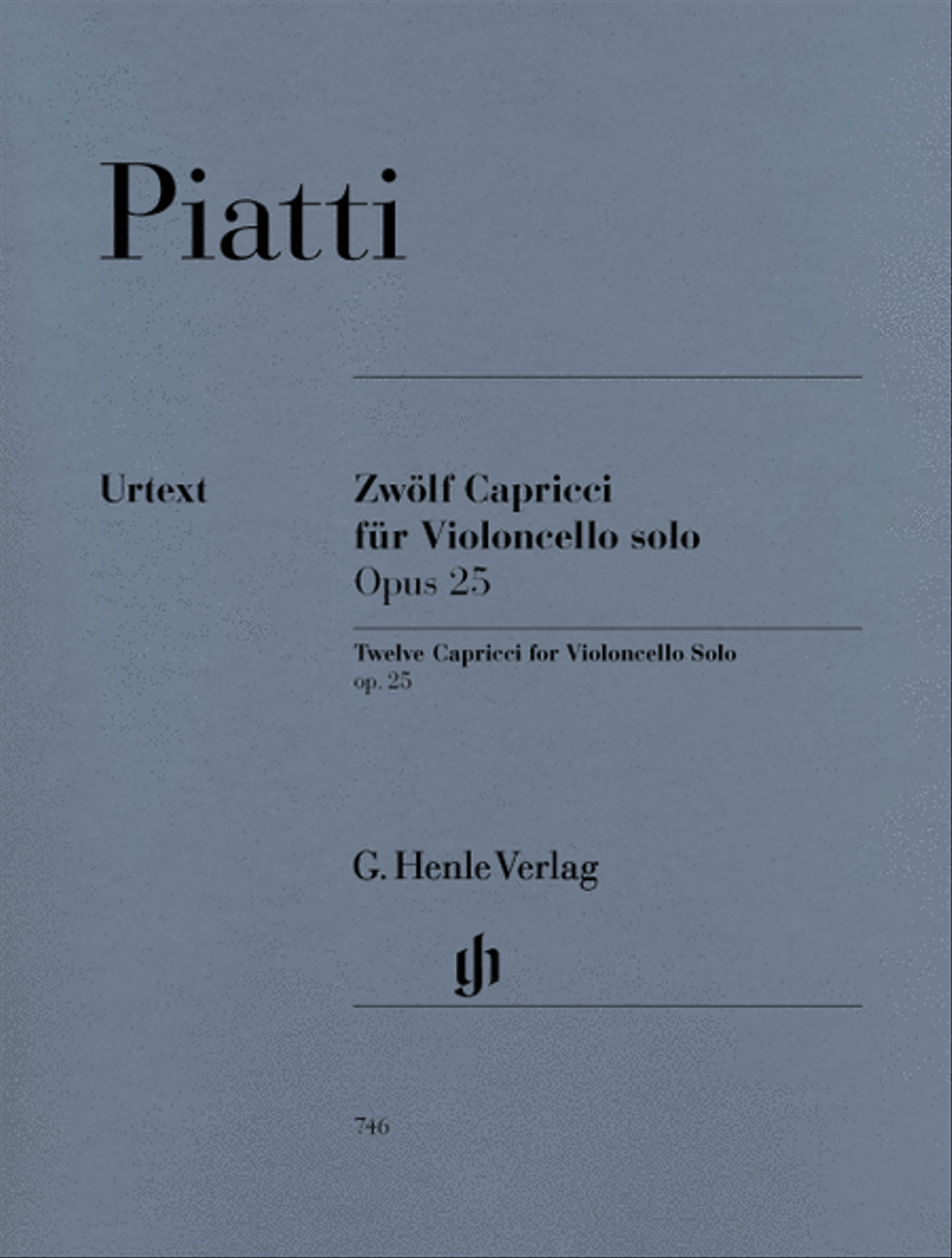 12 Capricci Op. 25 Cello Solo scores gallery preview page 1