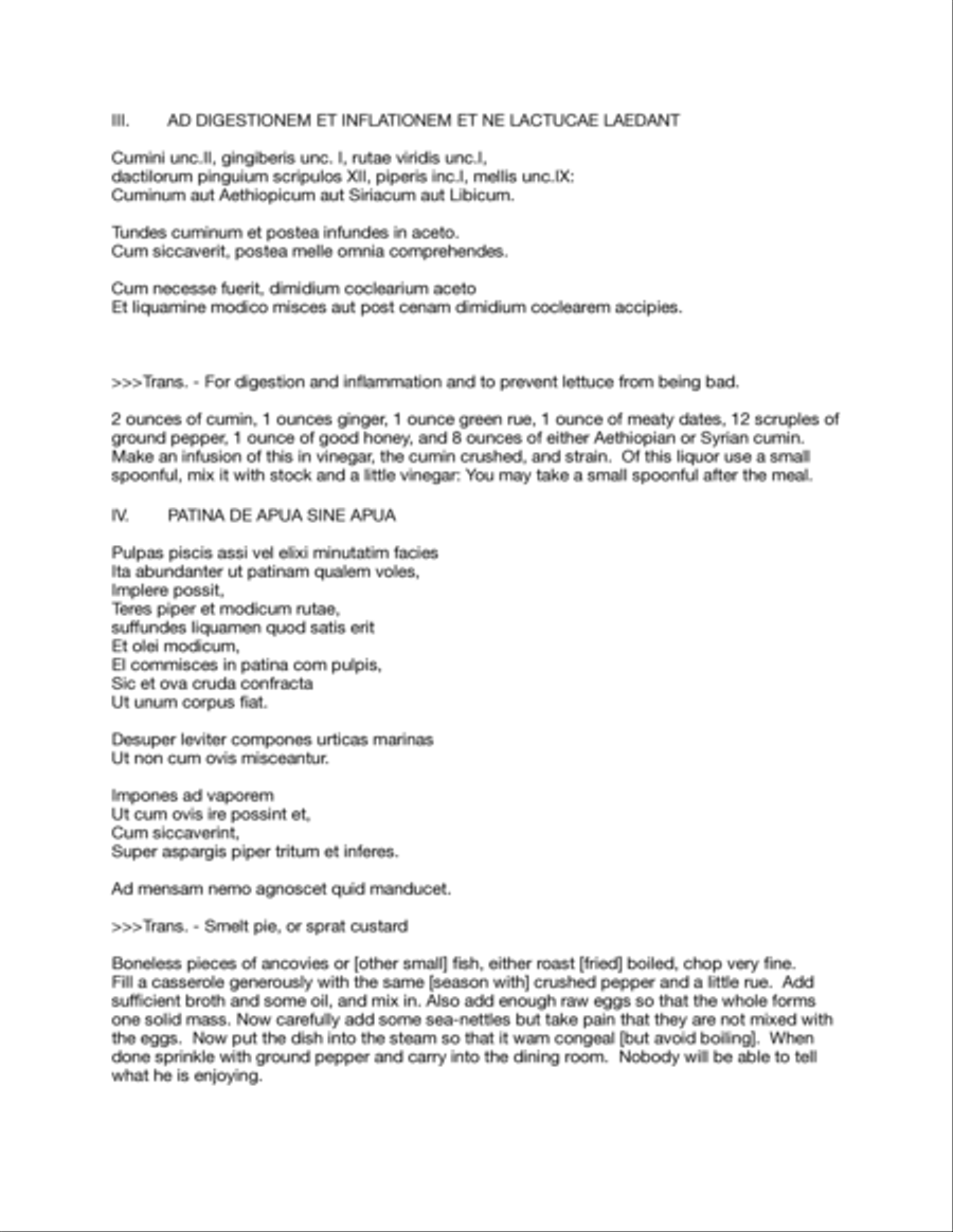 Apicius de re Coquinaria Voice scores gallery preview page 4