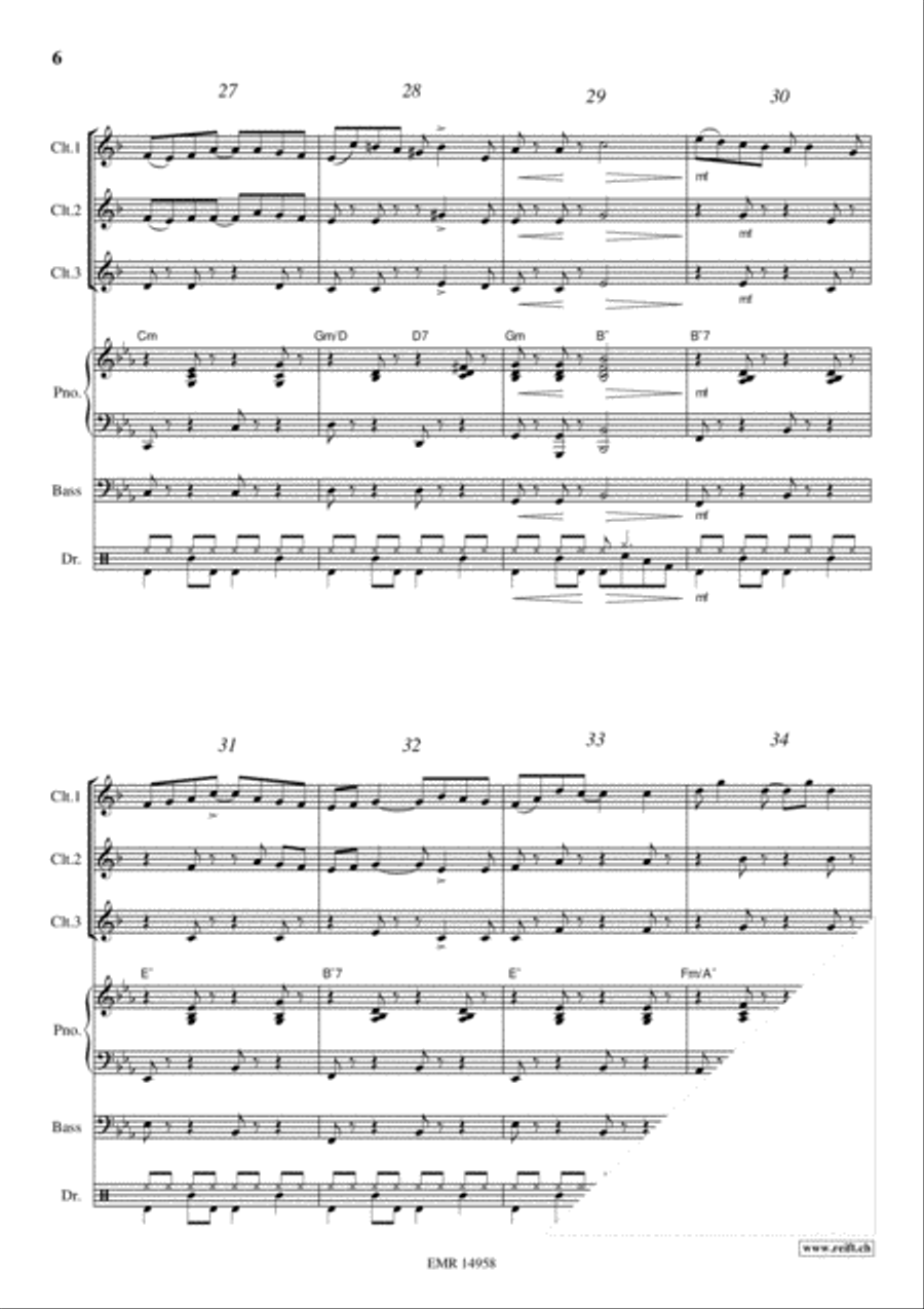 Emperor Waltz Emperor Waltz Clarinet scores gallery preview page 6