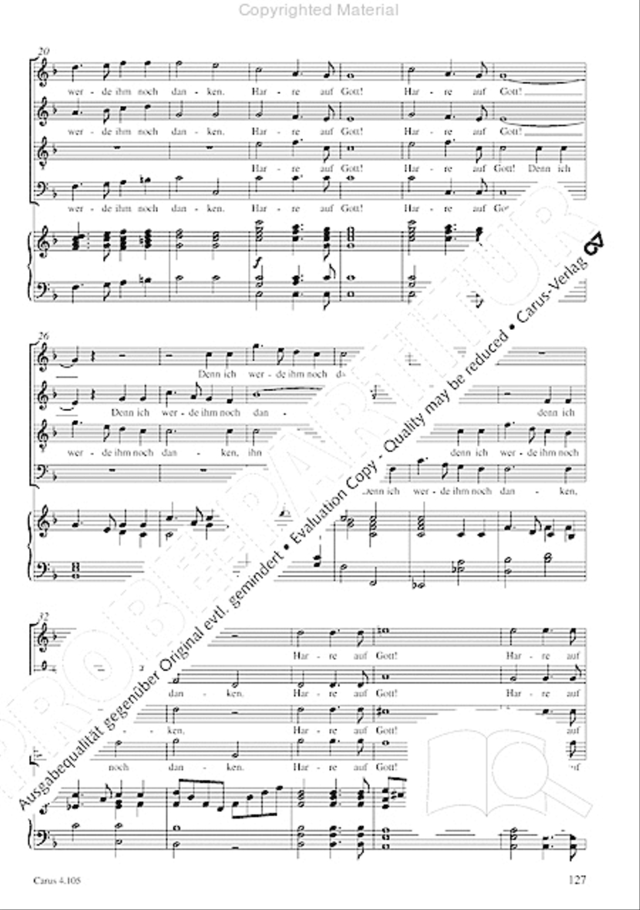 Choral collection Mendelssohn - editionchor Choir scores gallery preview page 128