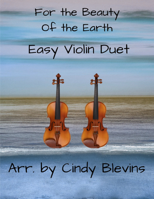 Book cover for For The Beauty Of The Earth, Easy Violin Duet