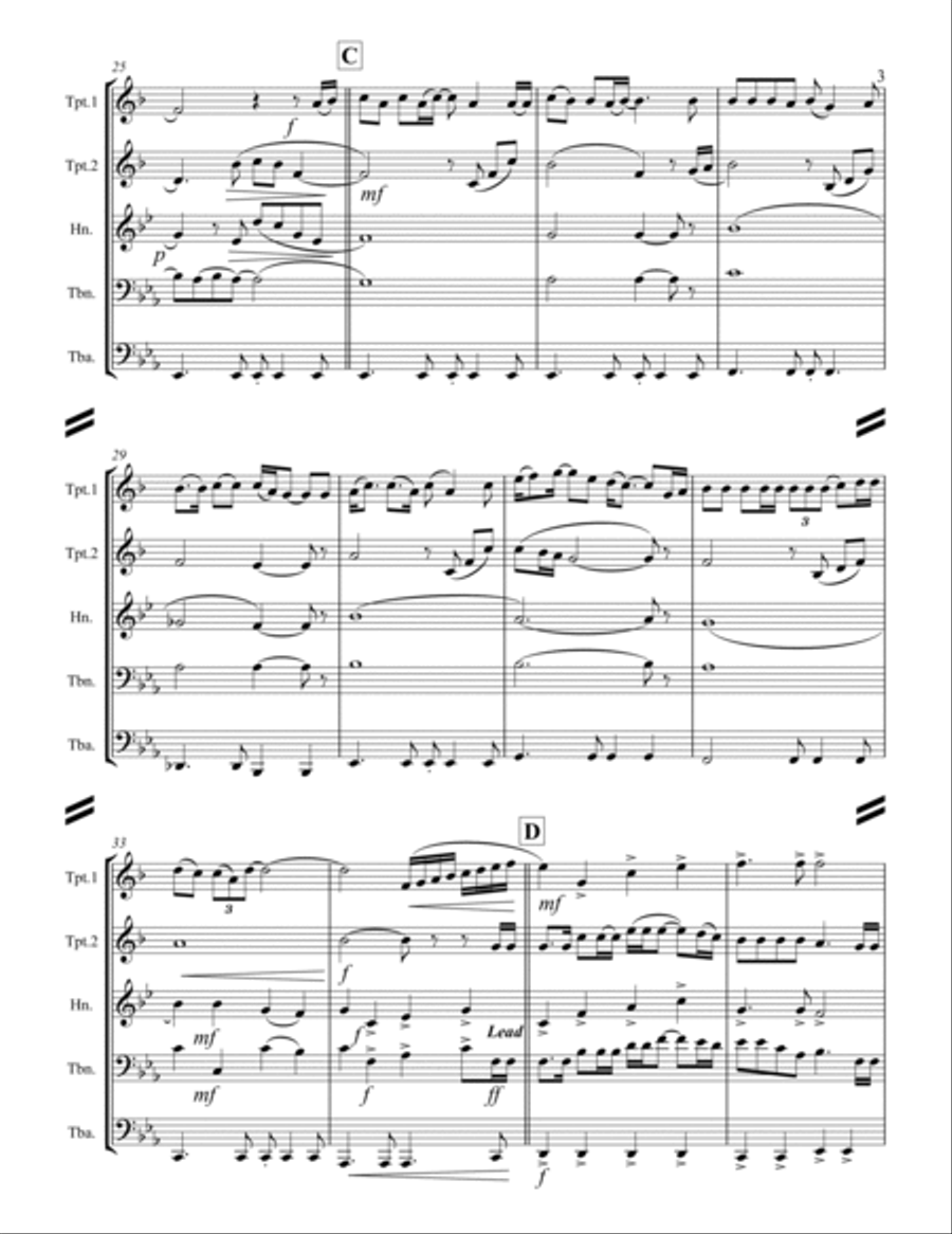 God Bless The U.s.a. Brass Ensemble scores gallery preview page 4