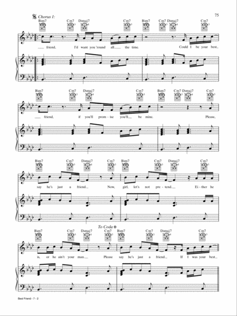 Best Friend Piano, Vocal, Guitar scores gallery preview page 2