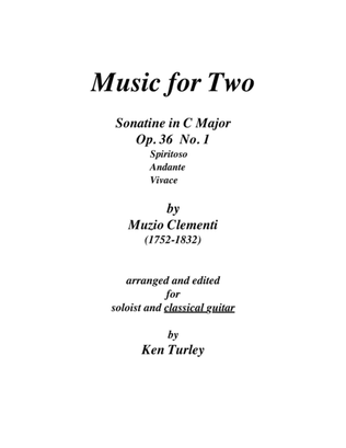Music for Two Clementi "Sonatine in G Major"