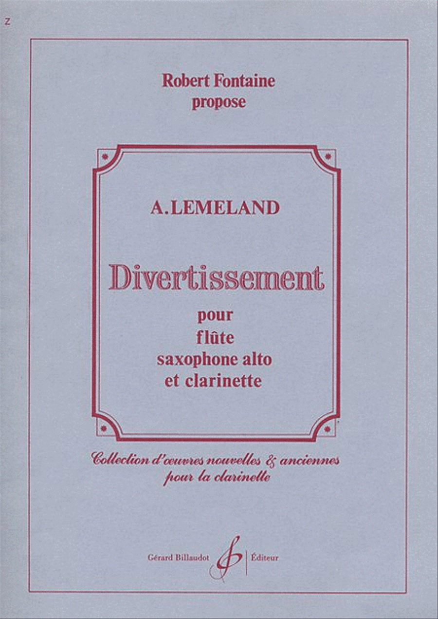 Divertissement Chamber Music scores gallery preview page 1