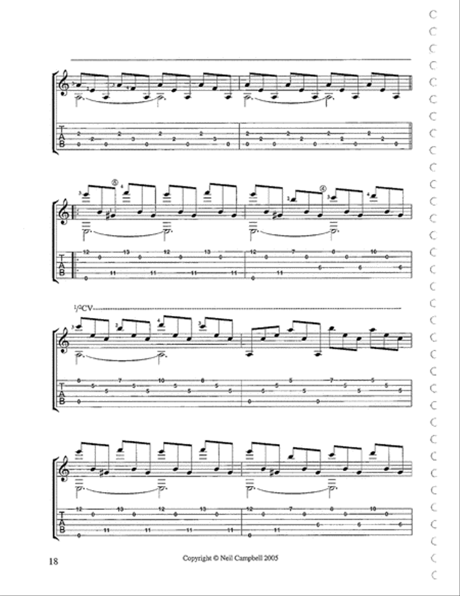 Three Fountains Classical Guitar scores gallery preview page 2