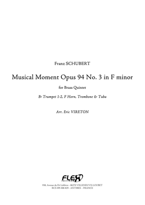 Musical Moment Opus 94 No. 3 in F minor