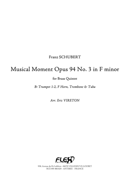 Musical Moment Opus 94 No. 3 in F minor image number null