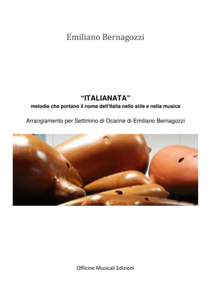 Book cover for "Italianata" per quintetto di ocarine