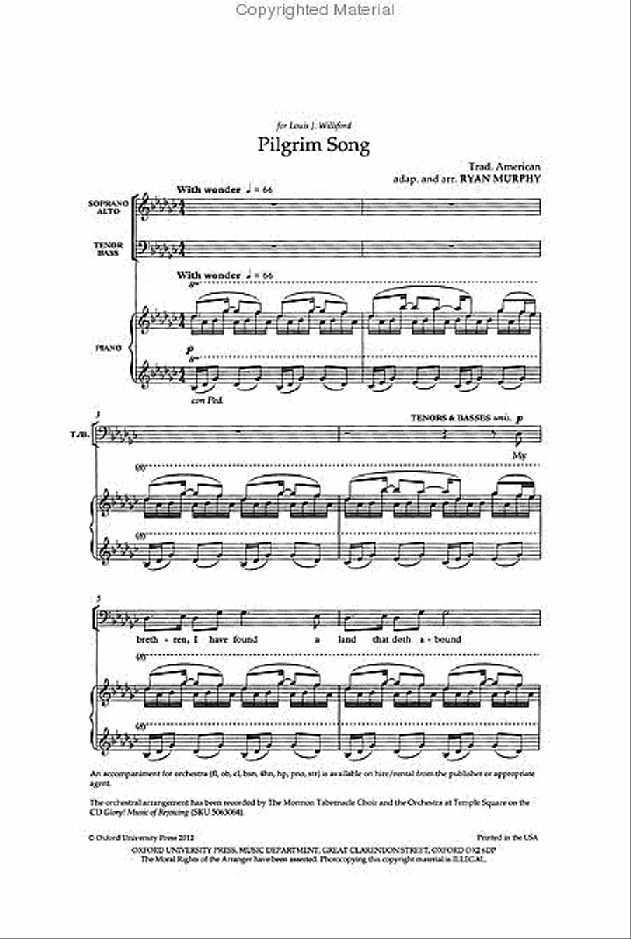 Pilgrim Song Pilgrim Song Divisi scores gallery preview page 2