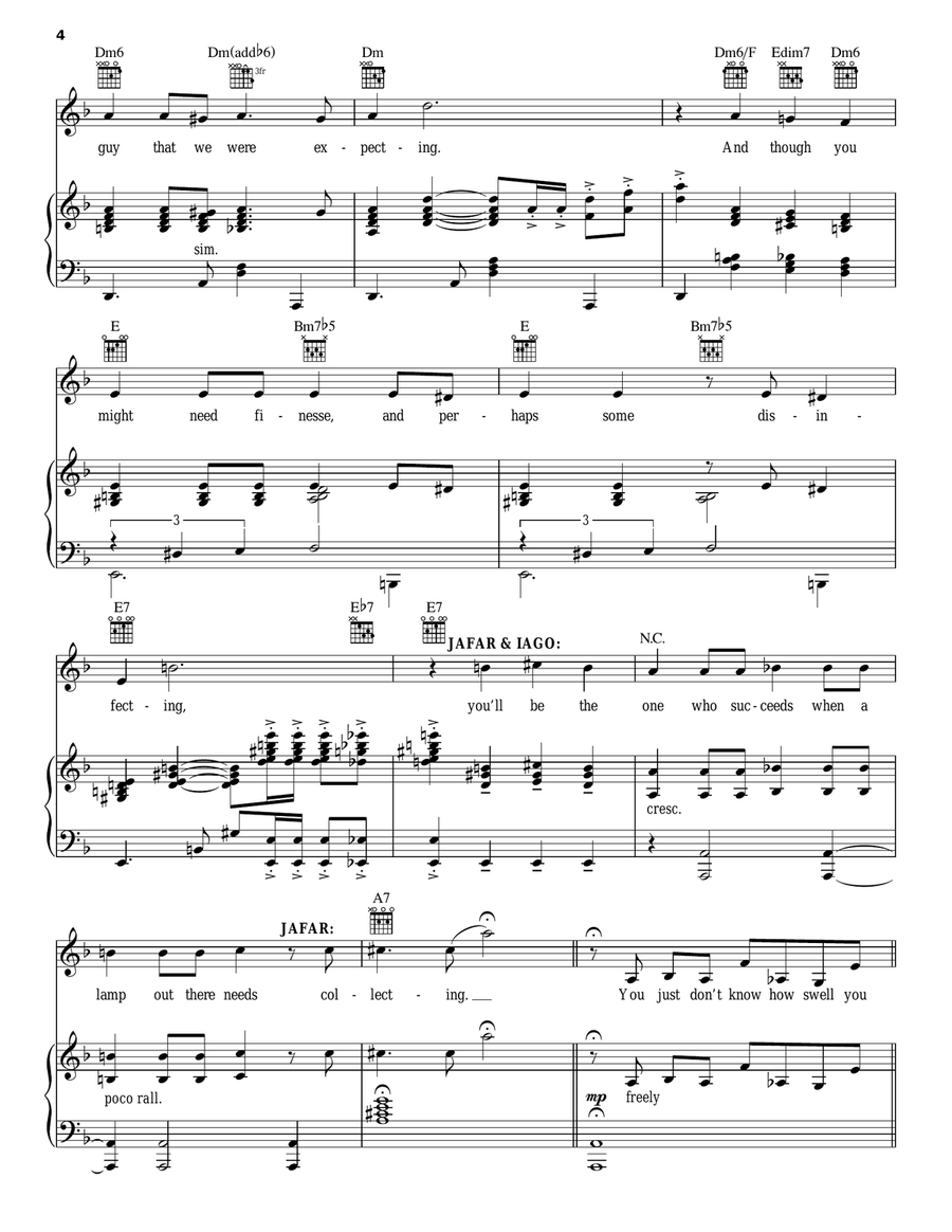 Diamond In The Rough (from Aladdin: The Broadway Musical) Guitar scores gallery preview page 4