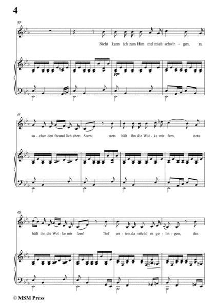 Schubert-Der Liebliche Stern,in E flat Major,for Voice&Piano image number null