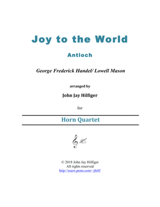Joy to the World for Horn Quartet