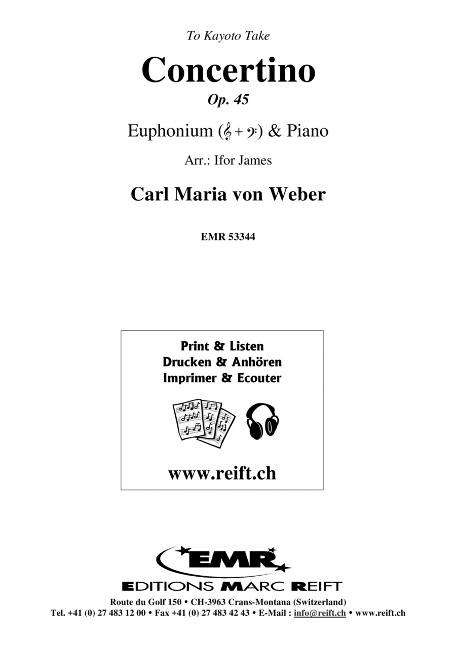 Concertino Euphonium scores gallery preview page 1