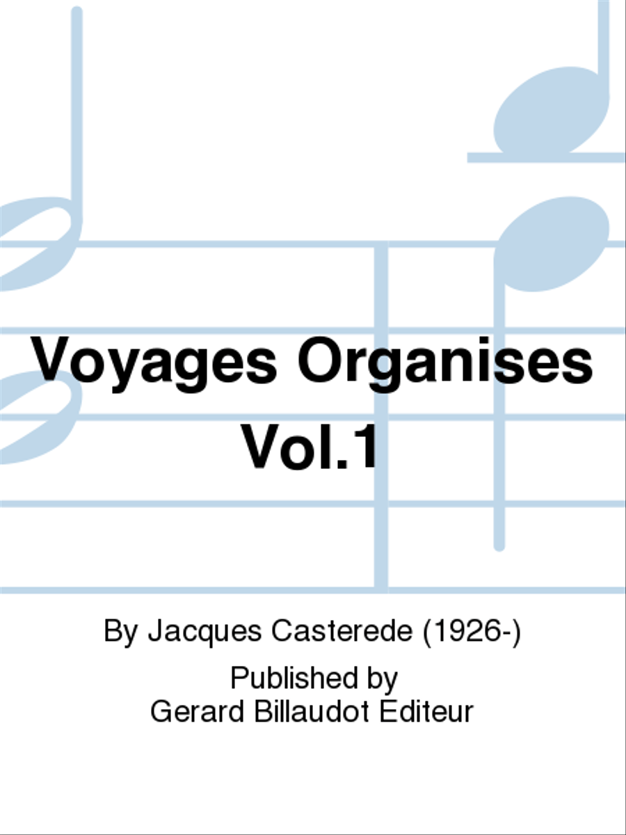 Voyages Organises Vol. 1 B-Flat Clarinet scores gallery preview page 1