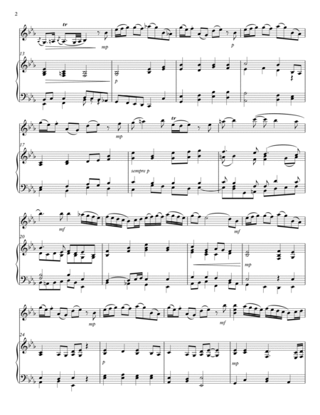 Bach - Wachet Auf, arranged for violin solo and piano