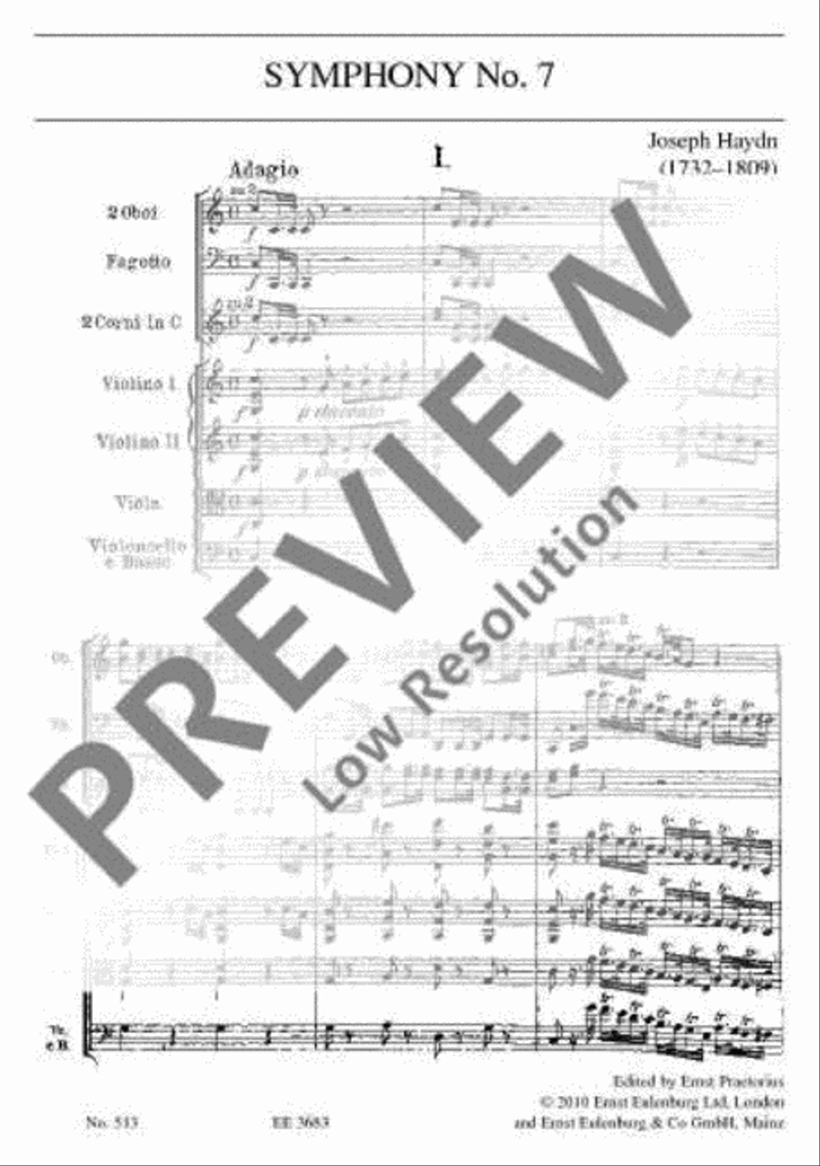 Symphony No. 7 C major Orchestra scores gallery preview page 6