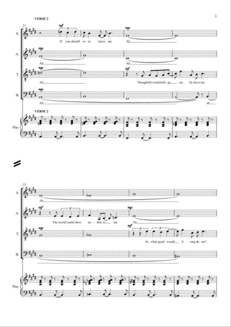 God Only Knows 4-Part scores gallery preview page 3