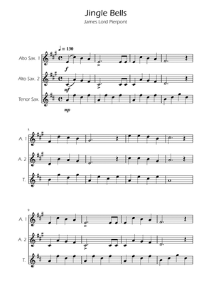 Jingle Bells - Sax Trio