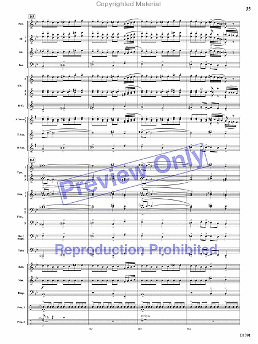 Sunburst Concert Band scores gallery preview page 68