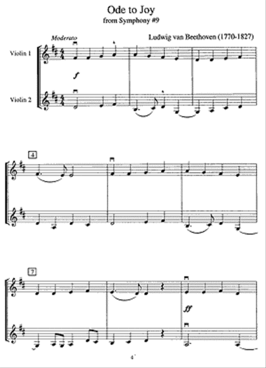 Easy Classics for Violin - With Piano Accompaniment Violin scores gallery preview page 5