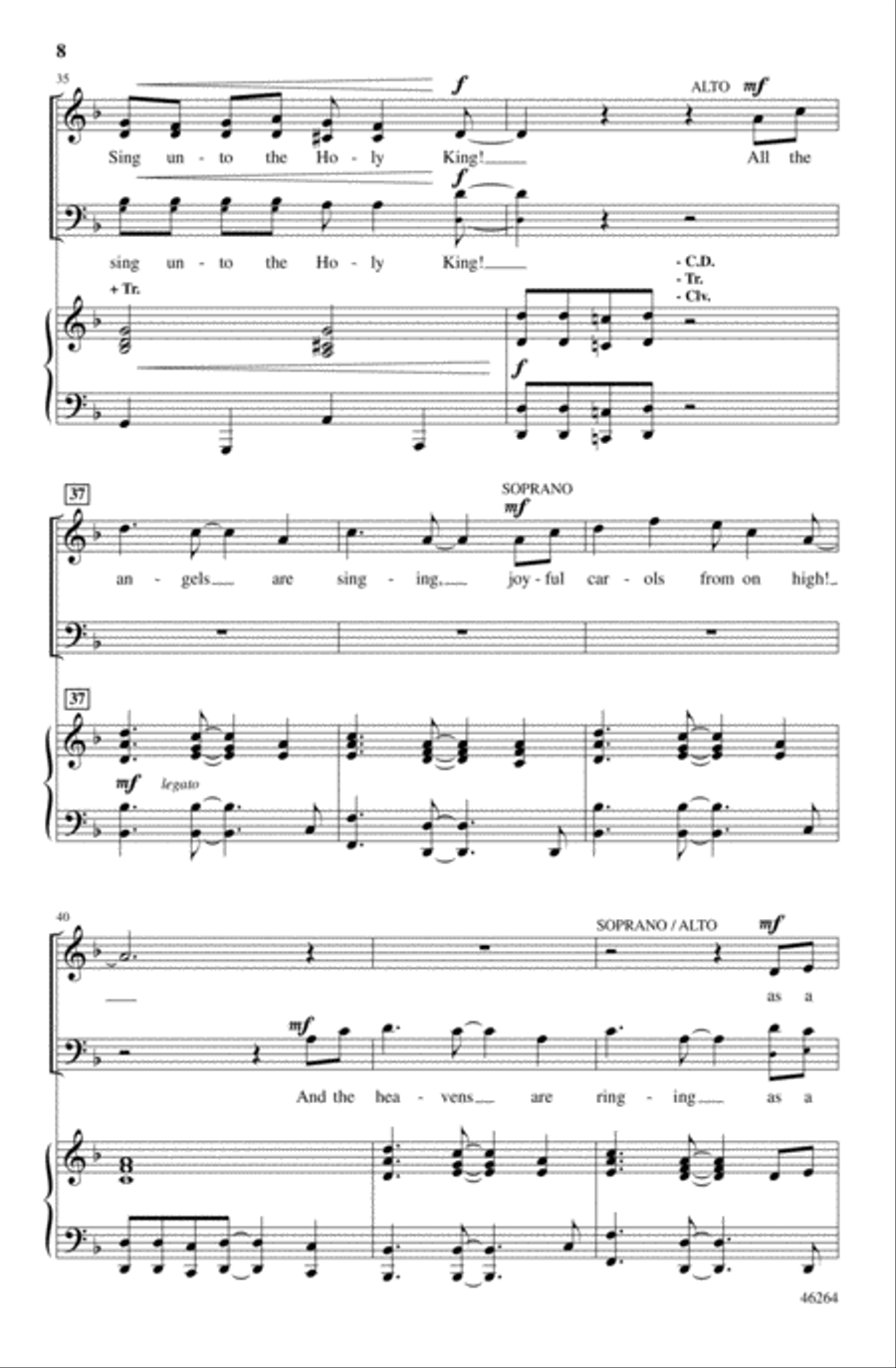 Calypso Cradle Carol Calypso Cradle Carol 4-Part scores gallery preview page 8