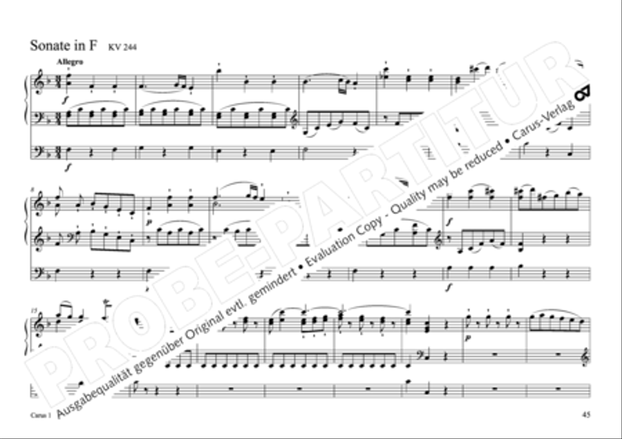 17 Church sonatas Organ Solo scores gallery preview page 46