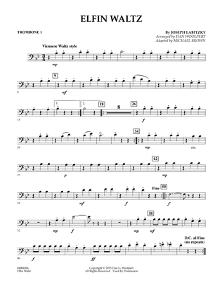 Elfin Waltz - Trombone 1