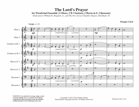 The Lord's Prayer - Woodwind Octet image number null