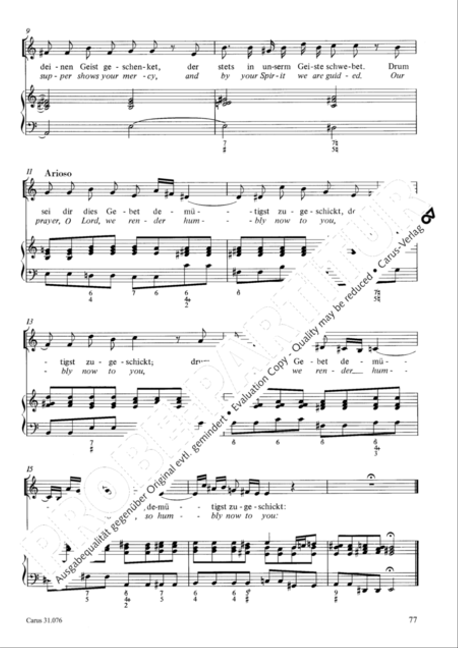 The heavens are telling the Father's glory (Die Himmel erzahlen die Ehre Gottes) 4-Part scores gallery preview page 78