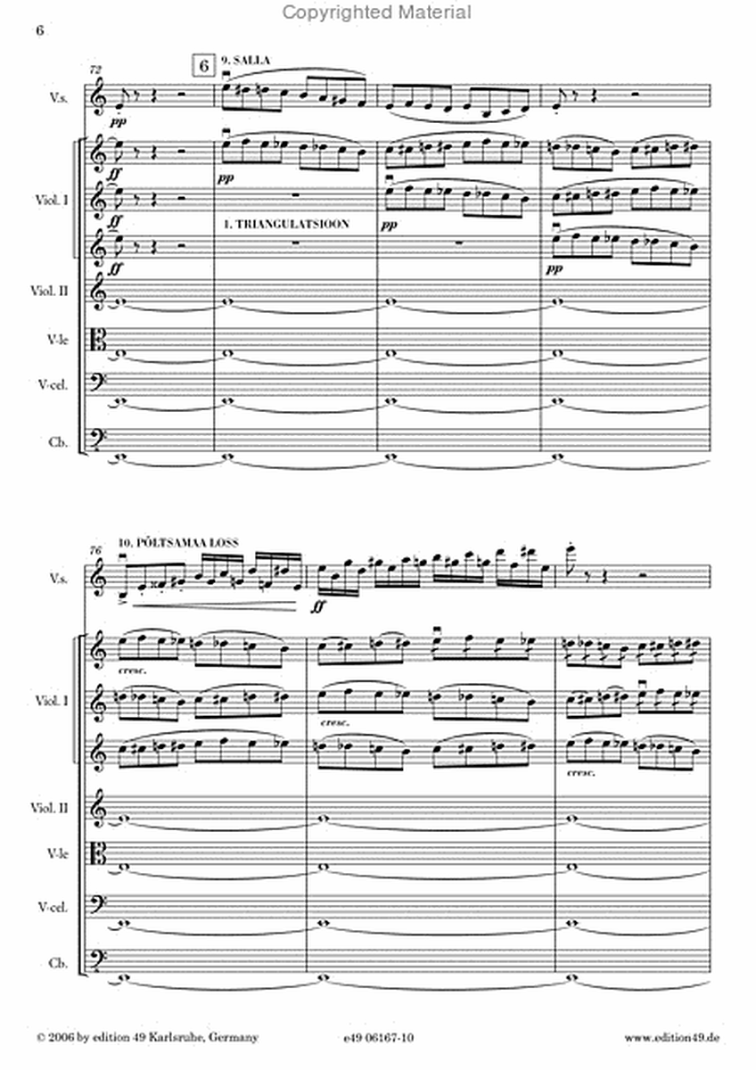 Satellite concerto Triangulation (Satellitkonzert Triangulation / Satelliitkontsert Triangulatsioon), op. 105