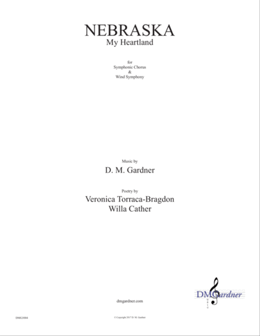 Nebraska - My Heartland (CHORAL SCORE) 4-Part scores gallery preview page 1