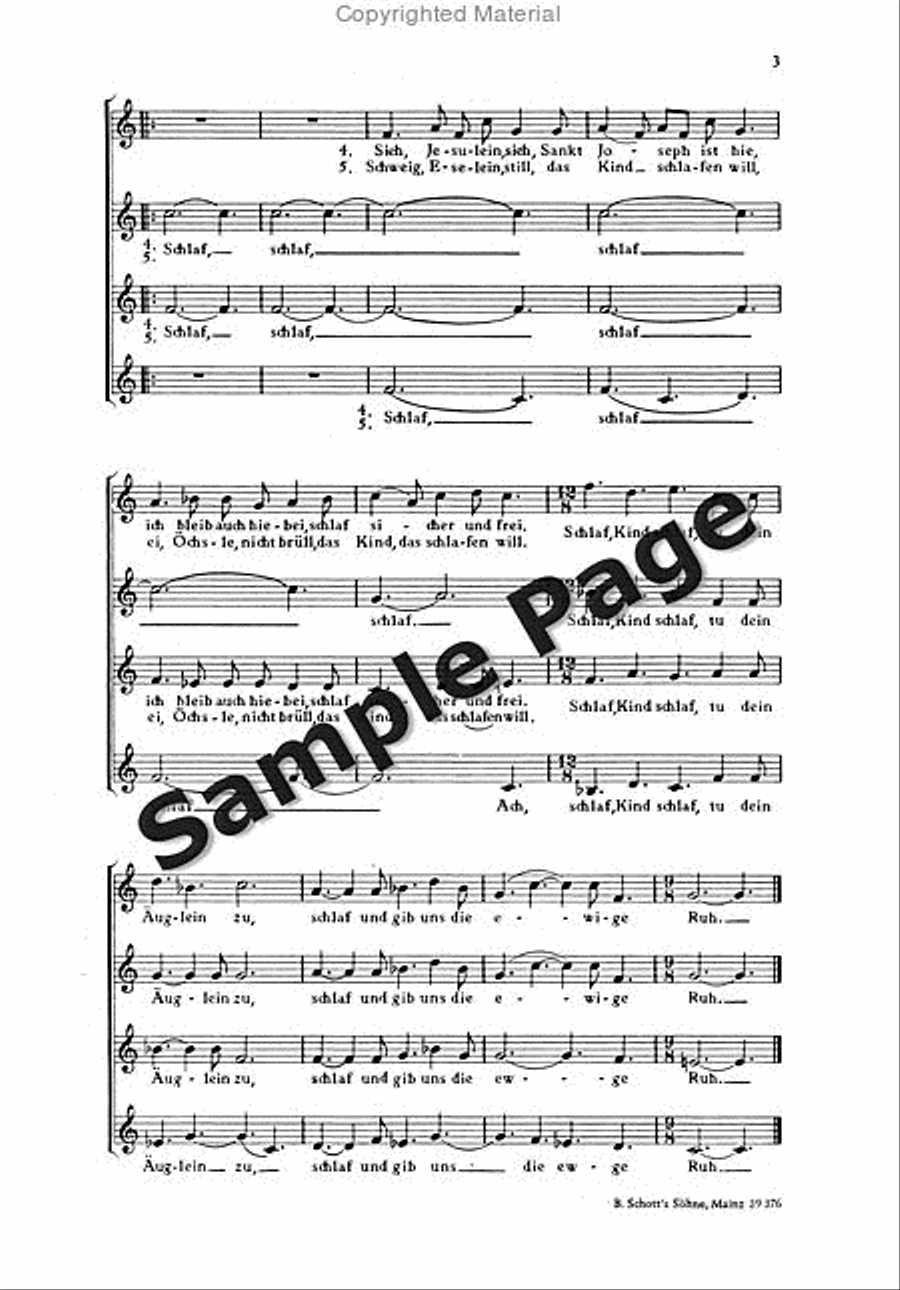 Genzmer Der Verschwundene Fem.vce Chor SSAA scores gallery preview page 4