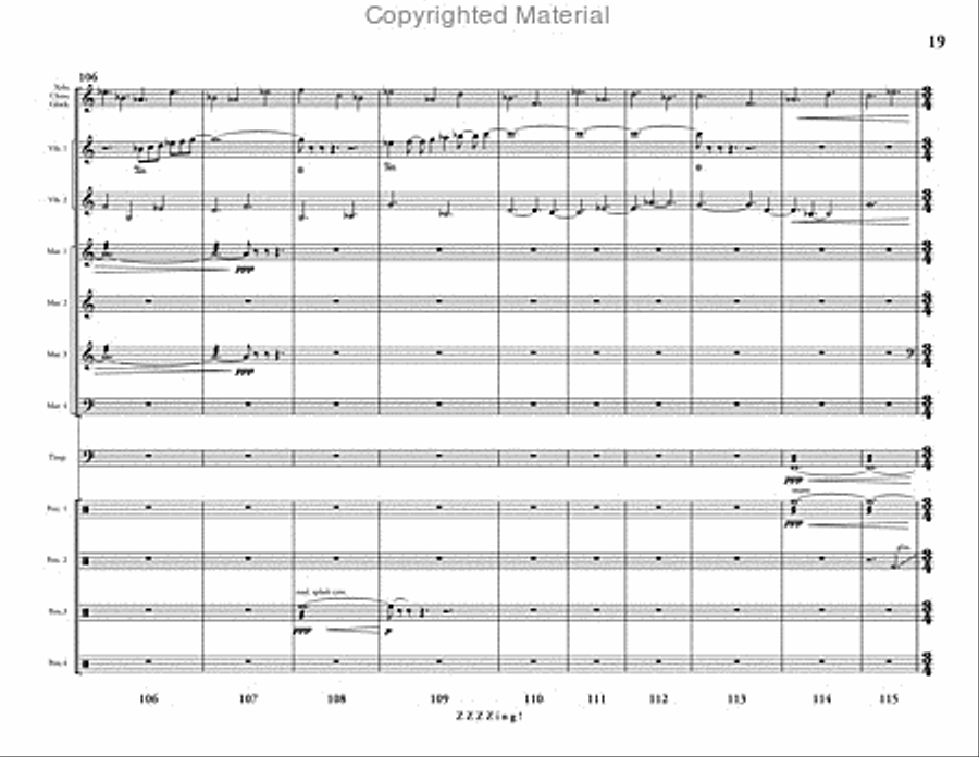 ZZZZing! Percussion Ensemble scores gallery preview page 20