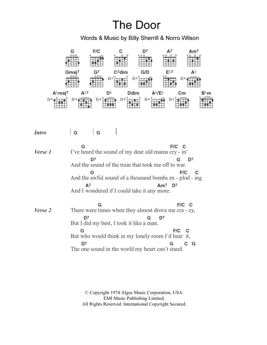 The Door Electric Guitar scores gallery preview page 1