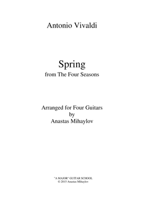 Book cover for Vivaldi- Spring arr. for Guitar Quartet
