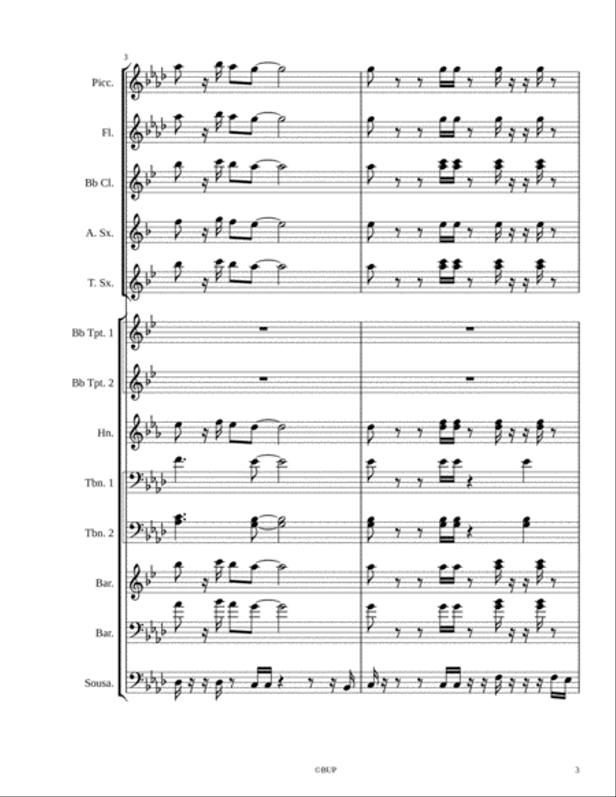 Drake-In My Feelings Marching Band scores gallery preview page 3
