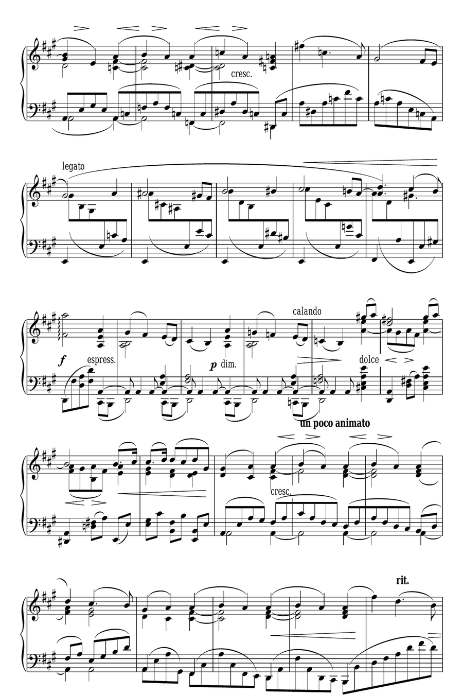 Intermezzo In A Major Op. 118 No. 2 Piano Solo scores gallery preview page 2