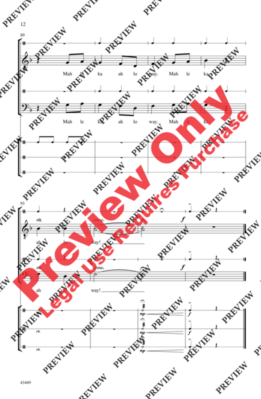 Tongo Men's Choir scores gallery preview page 23