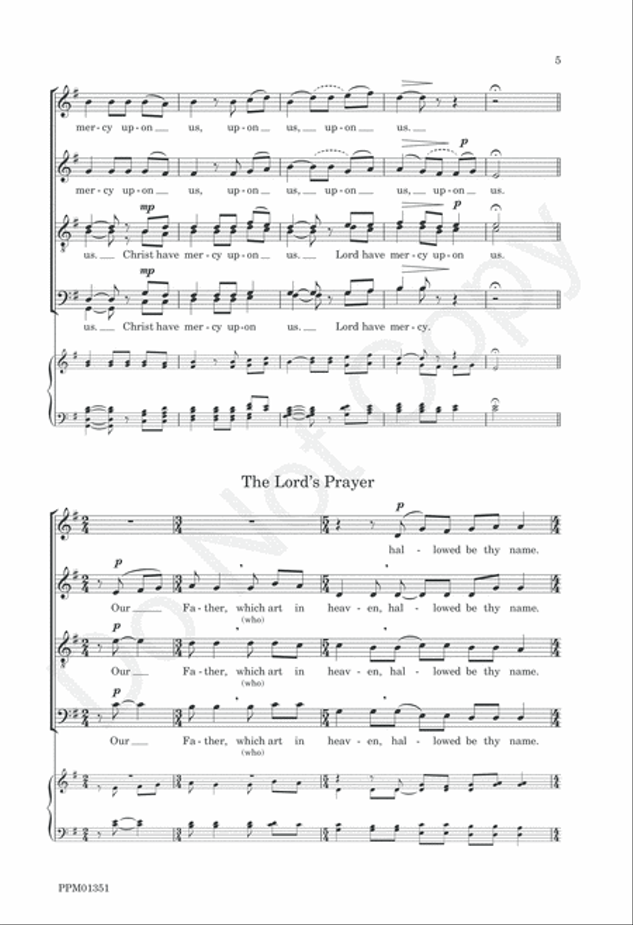 Preces and Responses Westminster Abbey Divisi scores gallery preview page 8