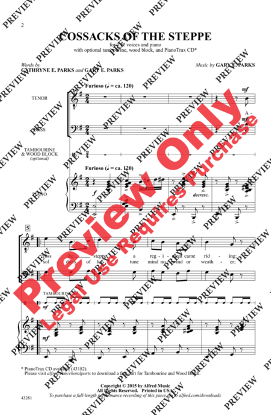 Cossacks of the Steppe Men's Choir scores gallery preview page 2