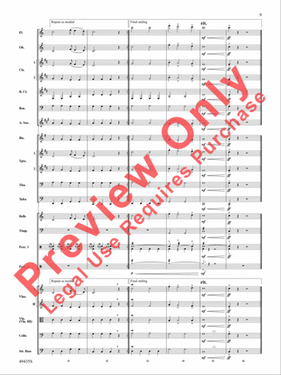 Graduation Suite Full Orchestra scores gallery preview page 10
