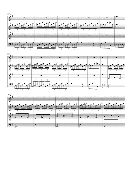 Prelude and fugue BWV 556 (arrangement for 4 recorders)