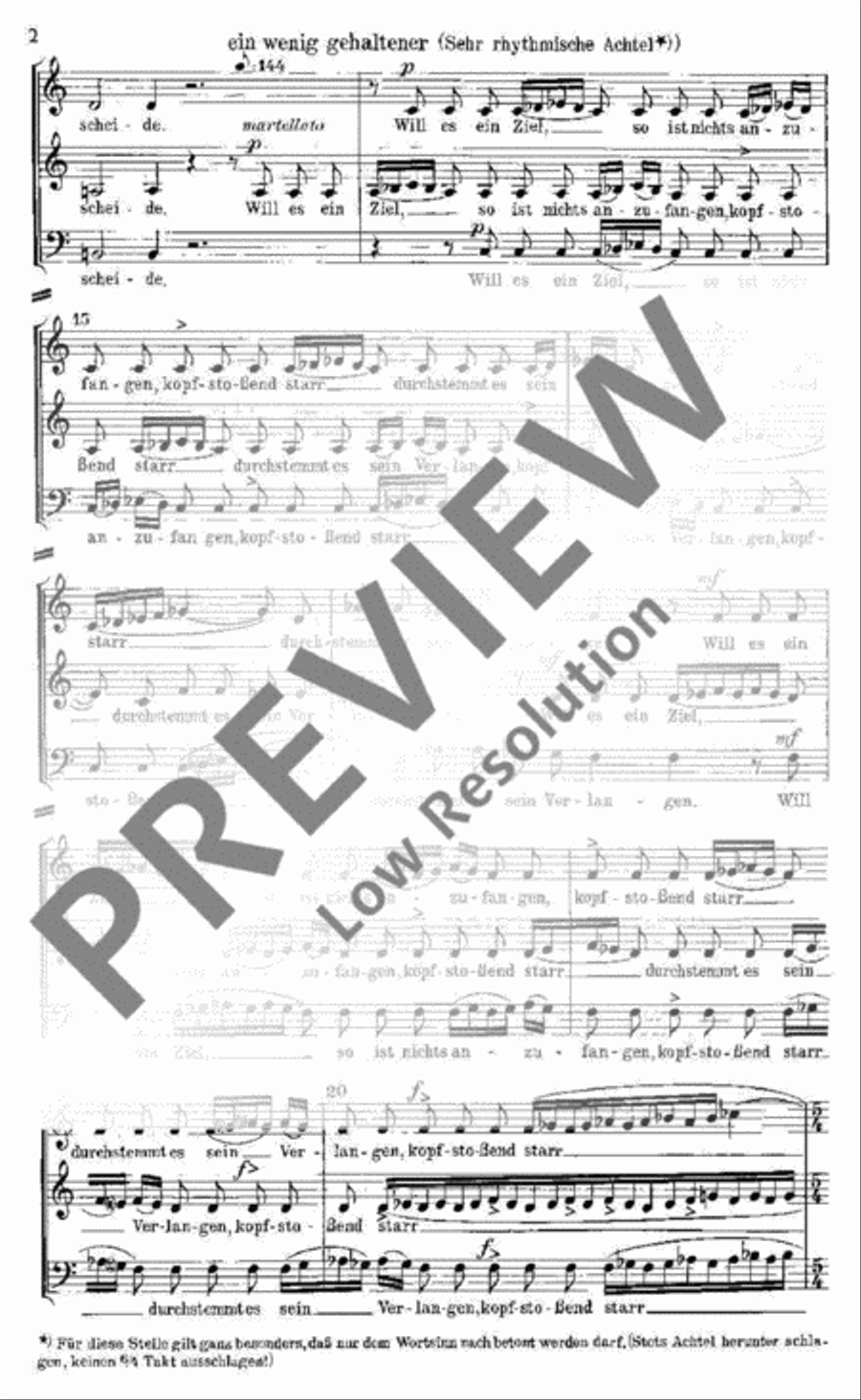 Drei geistliche Gesänge 4-Part scores gallery preview page 3