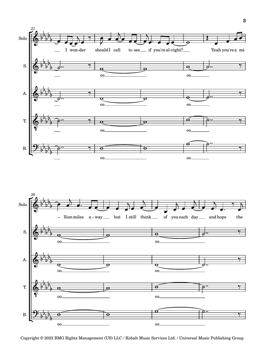 The Weather The Weather 4-Part scores gallery preview page 3
