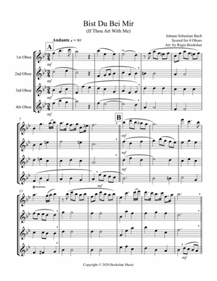 Bist Du Bei Mir (Oboe Quartet)