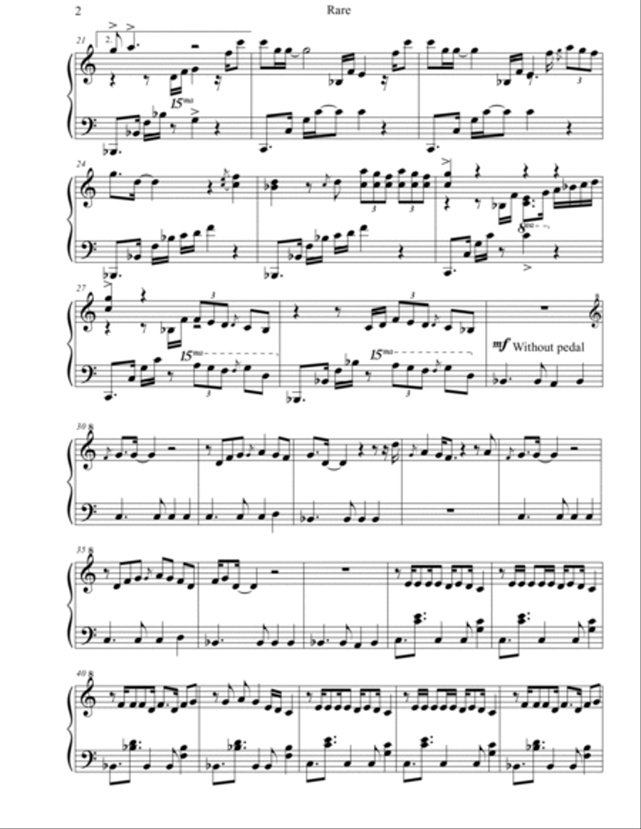 Rare Piano Solo scores gallery preview page 2