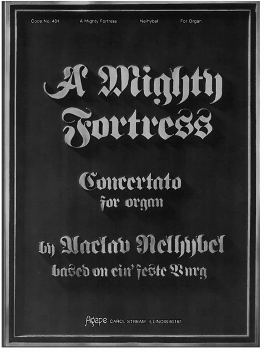 A Mighty Fortress Organ Solo scores gallery preview page 1